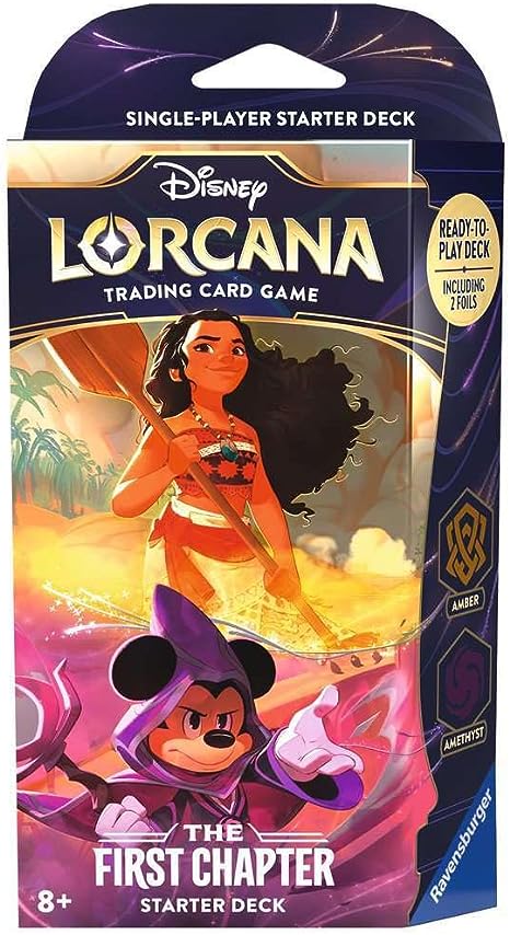 Lorcana: The First Chapter Starter Deck - Begin Your Adventure Today!, RAVEMSBURGER, DISNEY LORCANA, disney-lorcana-the-first-chapter-starter-deck-amber-amethyst, , Dark Ninja Gaming LA