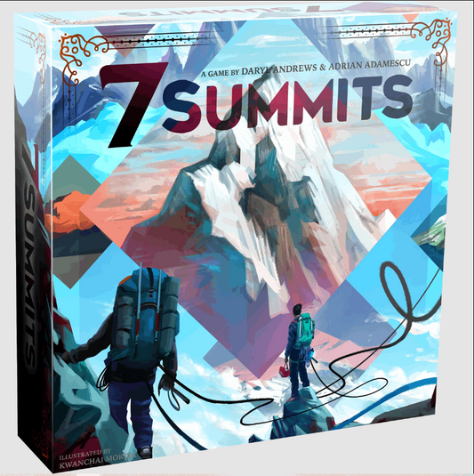 7 Summits: Conquer the World's Highest Peaks, Deep Water Games, Dice Game, 7-summits, , Dark Ninja Gaming LA