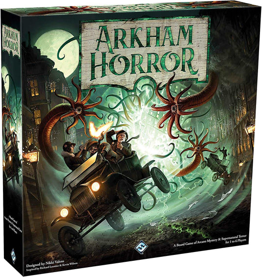 Arkham Horror Third Edition: Confront Eldritch Horrors in a Cooperative Adventure, Fantasy Flight Games, Board Game, arkham-horror-3rd-edition, , Dark Ninja Gaming LA