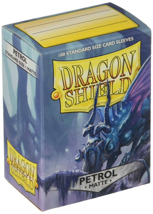 Dragon Shield 100 Count Standard Petrol Matte Sleeves - Immerse Yourself in Depths of Darkness, Dragon Shield, Card Sleeves, dragon-shield-100-count-standard-petrol-matte, , Dark Ninja Gaming LA