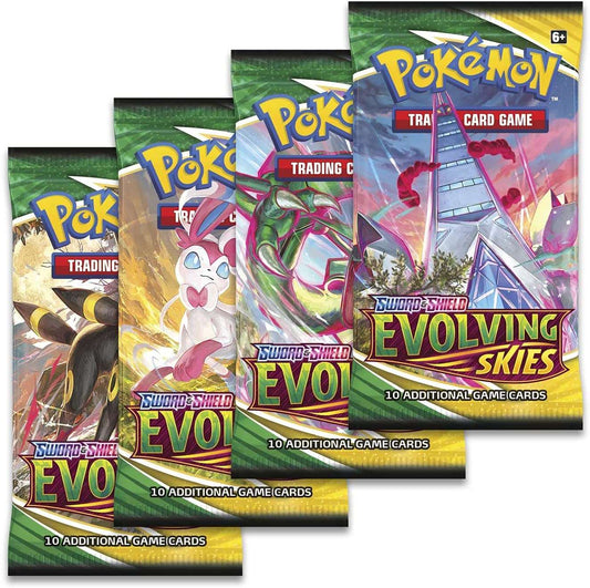 Pokémon: Evolving Skies Booster Pack - Unleash Electrifying Battles!, Pokémon, Pokémon Sealed, pokemon-evolving-skies-booster-pack, Booster Packs, Sword & Shield: Evolving Skies, Dark Ninja Gaming LA