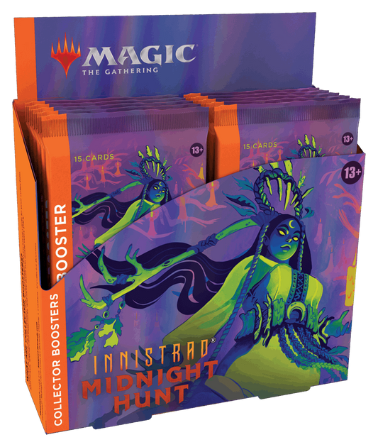 Magic The Gathering: Innistrad: Midnight Hunt Collector Booster Display, Wizards of the Coast, Magic the Gathering Sealed, innistrad-midnight-hunt-collector-booster-display, , Dark Ninja Gaming LA