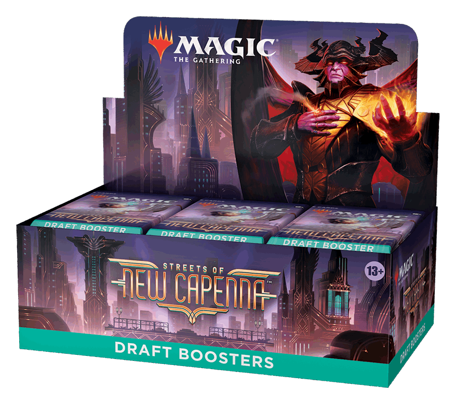 Magic The Gathering: Streets of New Capenna Draft Booster Box, Wizards of the Coast, Magic the Gathering Sealed, magic-the-gathering-streets-of-new-capenna-draft-booster-box, Booster Box, MTG Sealed, Streets of New Capenna, Dark Ninja Gaming LA