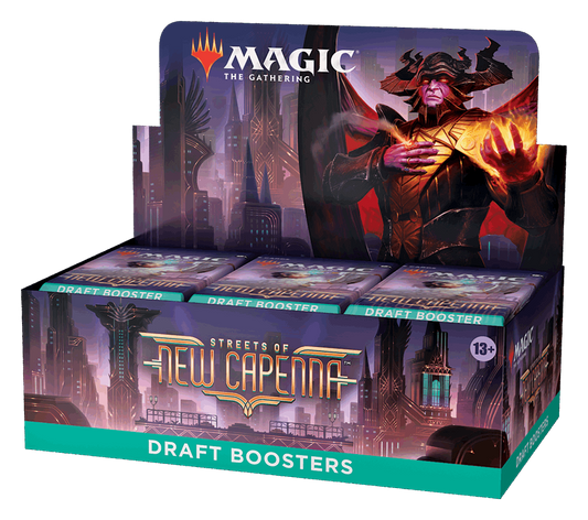 Magic The Gathering: Streets of New Capenna Draft Booster Box, Wizards of the Coast, Magic the Gathering Sealed, magic-the-gathering-streets-of-new-capenna-draft-booster-box, Booster Box, MTG Sealed, Streets of New Capenna, Dark Ninja Gaming LA