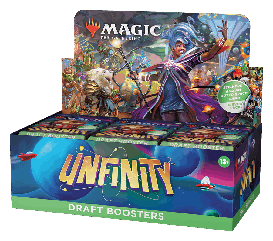 Magic The Gathering: Unfinity Draft Booster Box, Wizards of the Coast, Magic the Gathering Sealed, magic-the-gathering-unfinity-draft-booster-box, Booster Box, MTG Sealed, New Arrival, Unfinity, Dark Ninja Gaming LA