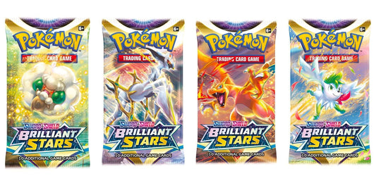 Pokémon: Brilliant Stars Booster Pack - Unleash Celestial Power!, The Pokemon Company, Card Game, pokemon-brilliant-stars-booster-pack, Booster Packs, Brilliant Stars, Pokemon Sealed, Dark Ninja Gaming LA
