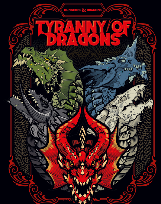Dungeons & Dragons: Tyranny of Dragons, Wizards of the Coast, Dungeons & Dragons, dungeons-dragons-tyranny-of-dragons-exclusive-alternative-cover, Dungeons & Dragons, Dark Ninja Gaming LA