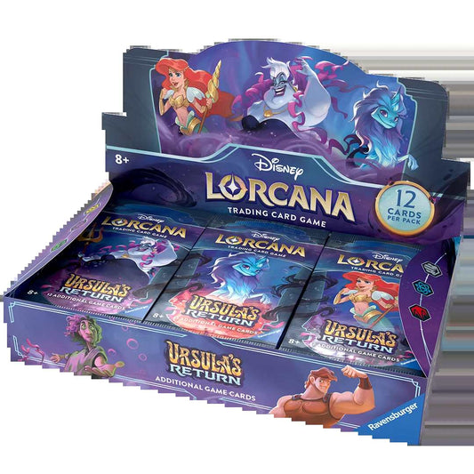 Lorcana: Ursula's Return Booster Display - Expand Your Collection Today!, RAVENSBURGER, DISNEY LORCANA, disney-lorcana-tcg-ursula-s-return-booster-display, , Dark Ninja Gaming LA