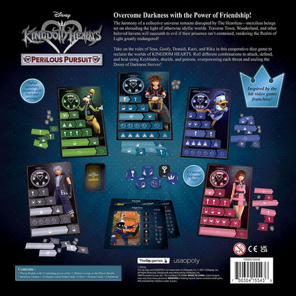 Kingdom Hearts: Embark on a Perilous Pursuit, USAOPOLY INC, Board Game, kingdom-hearts-perilous-pursuit, BOARD GAME, DISNEY, KINGDOM HEARTS, NEW, Dark Ninja Gaming LA