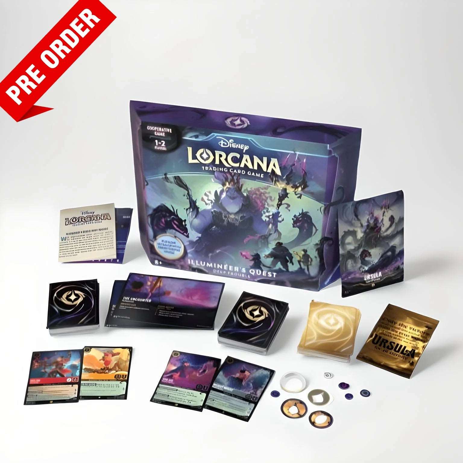 Lorcana: Ursula's Return - Embark on a Thrilling Quest!, RAVENSBURGER, DISNEY LORCANA, disney-lorcana-tcg-ursula-s-return-illumineer-s-quest-pre-order, , Dark Ninja Gaming LA
