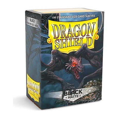 Dragon Shield: 100 Count Standard Black Matte Sleeves - Enhance Your Gameplay, Dragon Shield, Card Sleeves, dragon-shield-100-count-standard-black-matte, , Dark Ninja Gaming LA