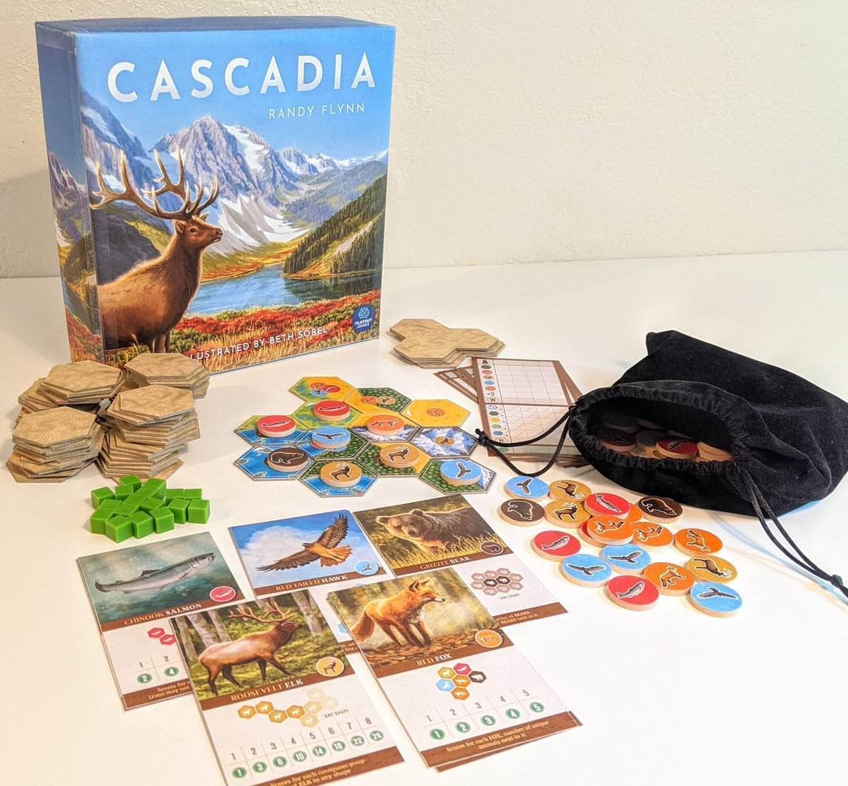 Cascadia: Craft Your Perfect Ecosystem in the Pacific Northwest!, Flatout Games, Board Game, cascadia, , Dark Ninja Gaming LA