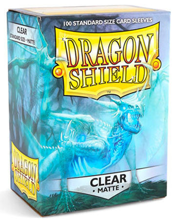 Dragon Shield: 100 Count Standard Clear Matte Sleeves, Dragon Shield, Card Sleeves, dragon-shield-100-count-standard-clear-matte, , Dark Ninja Gaming LA