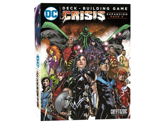 DC Comics Deck-Building Game: Crisis Expansion Pack 4 - Unite with the Teen Titans!, Cryptozoic Entertainment, Deck Builder, dc-comics-deck-building-game-crisis-expansion-pack-4, , Dark Ninja Gaming LA