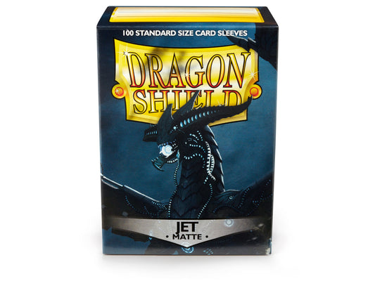 DRAGON SHIELD: 100 COUNT STANDARD JET MATTE - Dark Ninja Gaming LA