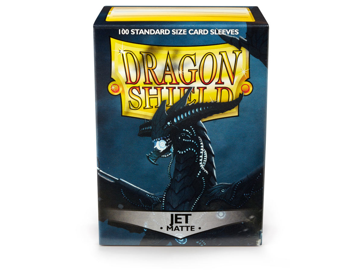 Dragon Shield: 100 Count Standard Jet Matte Sleeves, Dragon Shield, Card Sleeves, dragon-shield-100-count-standard-jet-matte, , Dark Ninja Gaming LA