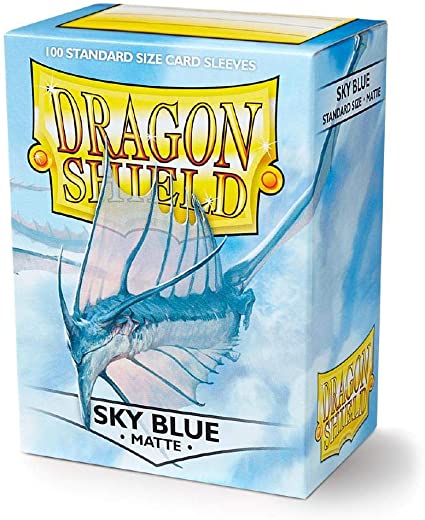 DRAGON SHIELD 100 COUNT STANDARD SKY BLUE MATTE - Dark Ninja Gaming LA