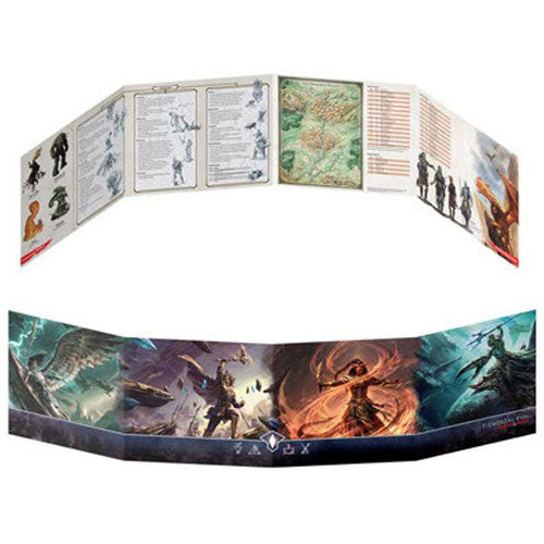 Dungeons & Dragons: Master the Elements with the Elemental Evil Dungeon Master's Screen, Gale Force Nine, Game Accessories, dungeons-dragons-dungeon-masters-screen-elemental-evil, , Dark Ninja Gaming LA