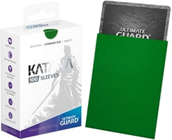 Ultimate Guard: Katana Standard Size Sleeves Green, Ultimate Guard, Card Sleeves, ultimate-guard-katana-sleeves-standard-size-green-100, , Dark Ninja Gaming LA