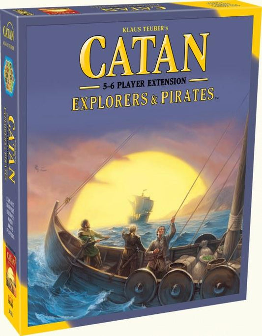Catan - Explorers & Pirates Expansion: Set Sail for New Adventures!, Asmodee, Board Game, catan-explorers-pirates-5-6-player-extension, 5 - 6 Players, 90 - 150 min., Age 12+, Asmodee, Board Games, Catan, Strategy Games, Tabletop Games, Dark Ninja Gaming LA