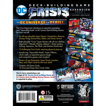 DC COMICS DECK BUILDING GAME: CRISIS EXPANSION PACK 1 - Dark Ninja Gaming LA