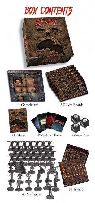 Evil Dead 2: The Board Game - A Wild Romp Through the Cult Classic Film, JASCO GAMES, Board Game, evil-dead-2-the-board-game, , Dark Ninja Gaming LA