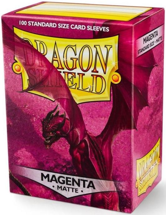 Dragon Shield: 100 Count Standard Magenta Matte Sleeves - Enhance Your Gaming Experience, Dragon Shield, Card Sleeves, dragon-shield-100-count-standard-magenta-matte, , Dark Ninja Gaming LA