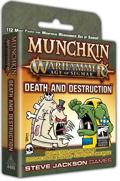 Munchkin Warhammer: Age of Sigmar - Death and Destruction, Steve Jackson Games, Card Game, munchkin-warhammer-age-of-sigmar-death-and-destruction, , Dark Ninja Gaming LA