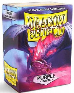 Dragon Shield: 100 Count Standard Purple Matte Sleeves, Dragon Shield, Card Sleeves, dragon-shield-100-count-standard-purple-matte, , Dark Ninja Gaming LA
