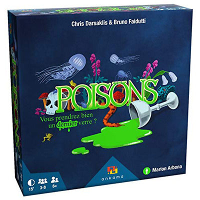 Poisons: A Bluff-Based Card Game of Risk and Reward, Ankama, Board Game, poisons, , Dark Ninja Gaming LA
