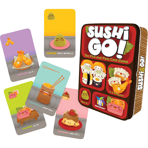 SUSHI GO! - Dive into the Delicious World of Sushi, Gamewright, Board Game, sushi-go, , Dark Ninja Gaming LA