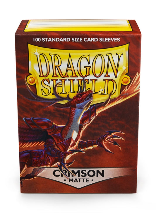 Dragon Shield: 100 Count Standard Crimson Matte Sleeves - Embrace the Flames of Honor, Dragon Shield, Card Sleeves, dragon-shield-100-count-standard-crimson-matte, , Dark Ninja Gaming LA