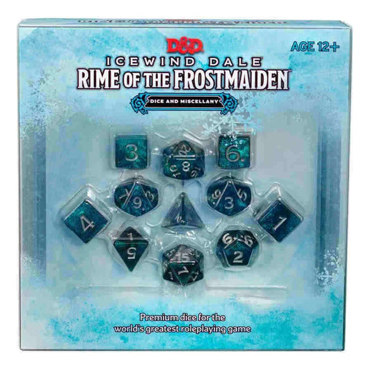 DUNGEONS & DRAGONS: ICEWIND DALE - RIME OF THE FROSTMAIDEN DICE, WIZARDS OF THE COAST, Dice & Counters, dungeons-and-dragons-icewind-dale-rime-of-the-frostmaiden-dice, , Dark Ninja Gaming LA